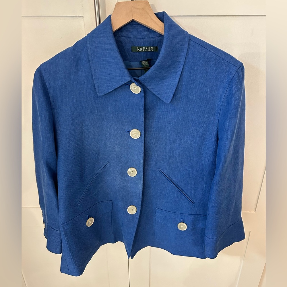Ralph Lauren Linen Jacket size 16